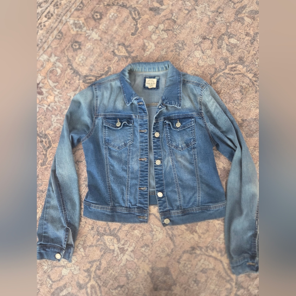 Wax Jean Classic Blue Denim Jacket Size L